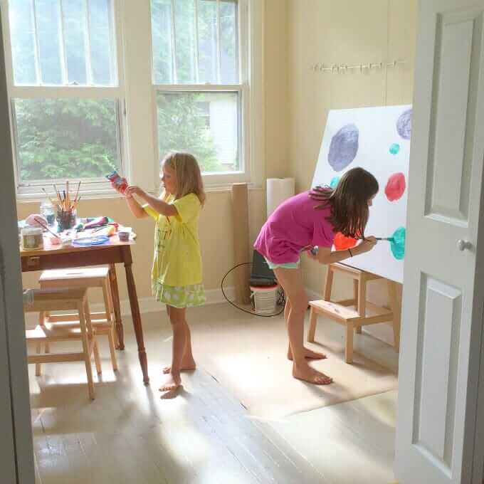 Art Spaces for Kids - Working in the Art Studio