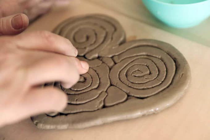 Clay Coil Hearts – clay projects for kids