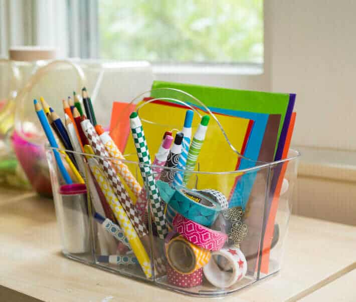 Portable Art Caddy for Kids Art