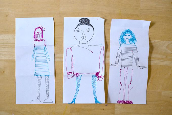 Playing The Exquisite Corpse Drawing Game with Kids
