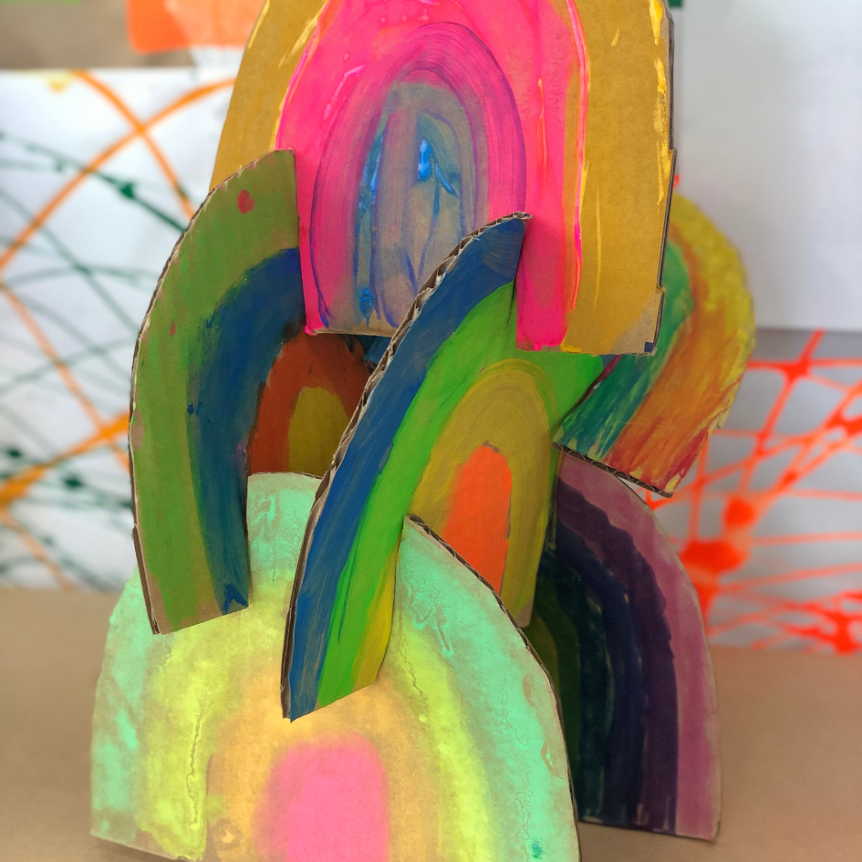 painted rainbows structure